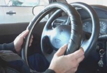 خرید اینترنتی روکش فرمان خودرو چرمی و دوختی ارزان